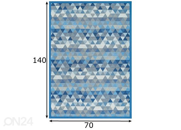 Narma smartWeave® matto Luke blue 70x140 cm mitat