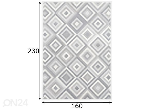 Narma smartWeave® matto Tahula white 160x230 cm mitat