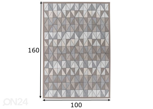 Narma smartWeave® matto Treski linen 100x160 cm mitat