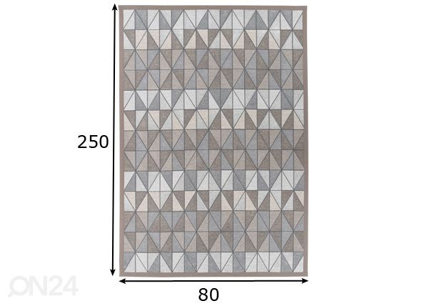 Narma smartWeave® matto Treski linen 80x250 cm mitat