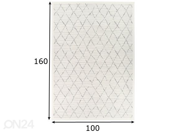 Narma smartWeave® matto Vao white 100x160 cm mitat