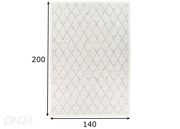 Narma smartWeave® matto Vao white 140x200 cm mitat