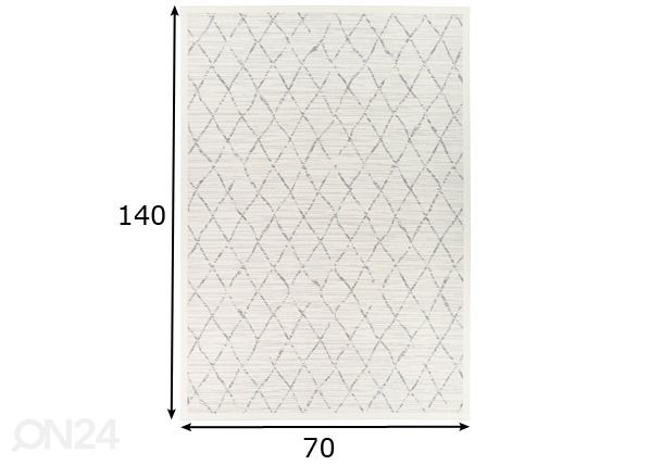 Narma smartWeave® matto Vao white 70x140 cm mitat