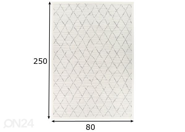 Narma smartWeave® matto Vao white 80x250 cm mitat