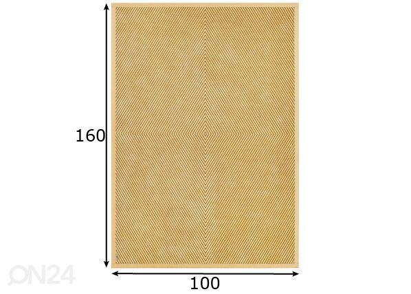 Narma smartWeave® matto Vivva gold 100x160 cm mitat