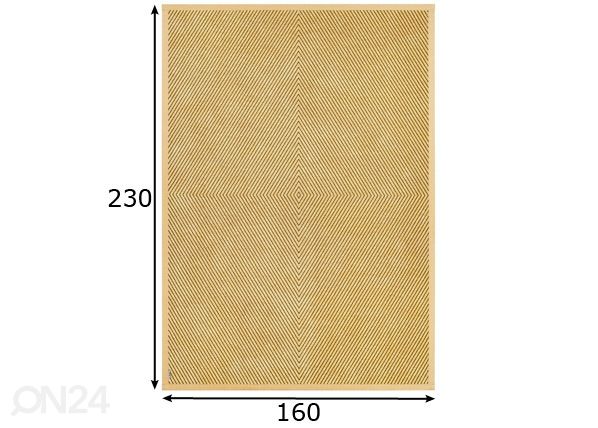 Narma smartWeave® matto Vivva gold 160x230 cm mitat