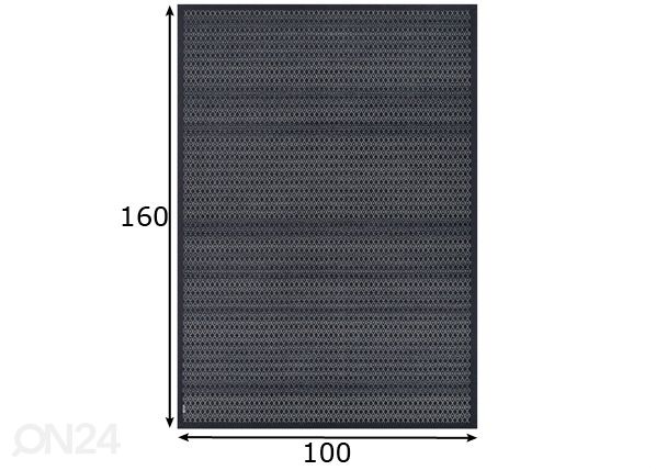 Narma smartWeave® TWIN matto Tsirgu carbon 100x160 cm mitat