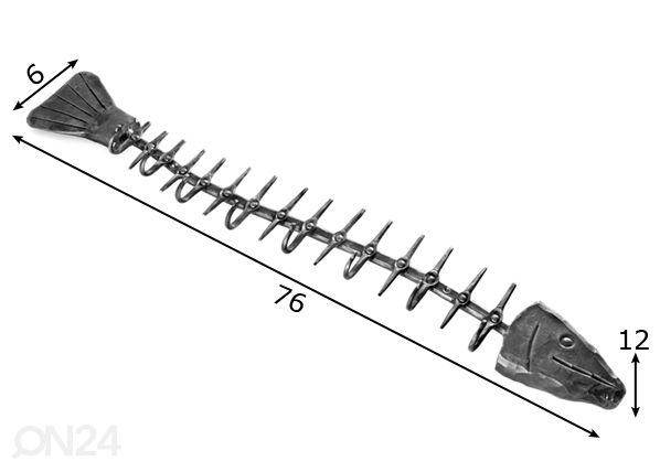 Naulakko KALA 76 cm mitat