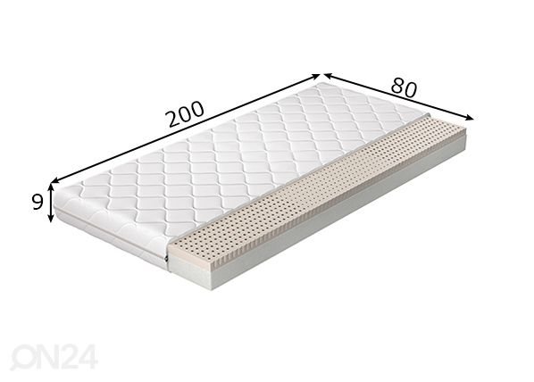 Patja Moska 80x200 cm mitat