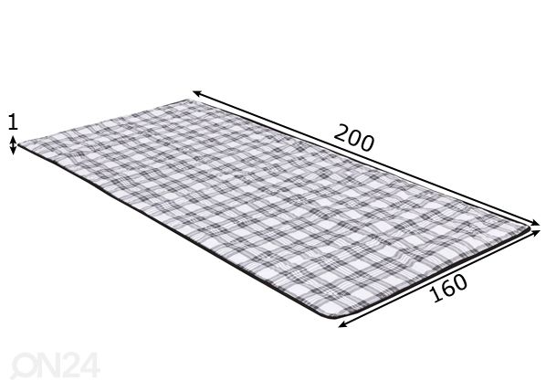 Patjasuoja 160x200 cm mitat