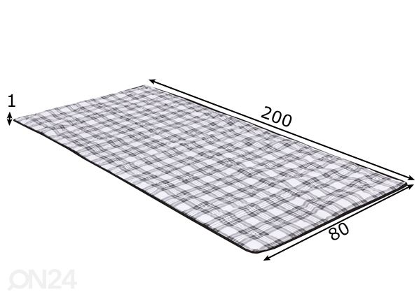 Patjasuoja 80x200 cm mitat