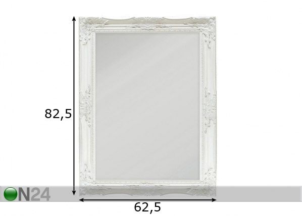 Peili ANTIQUE WHITE 62,5x82,5 cm mitat