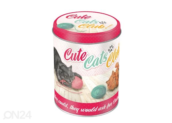 Peltipurkki CUTE CATS CLUB 1 L