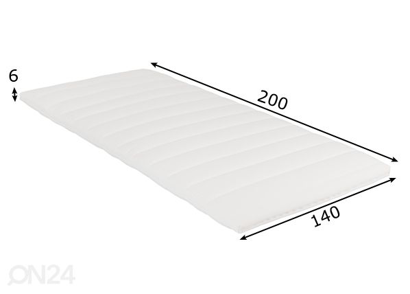 Petauspatja HR täyte 140x200 cm mitat