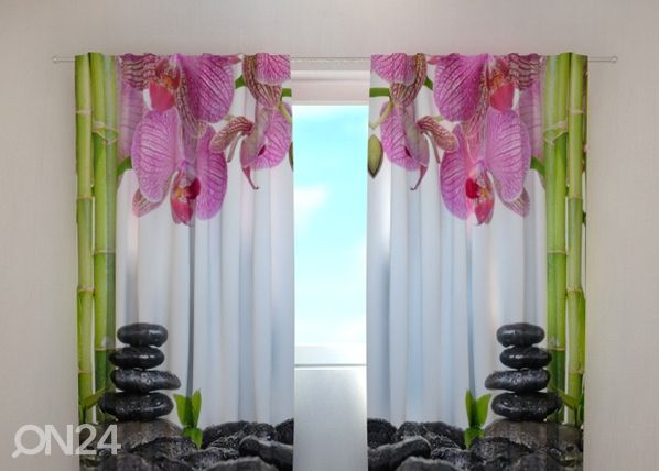 Pimennysverhot Orchids and bamboo 240x220 cm