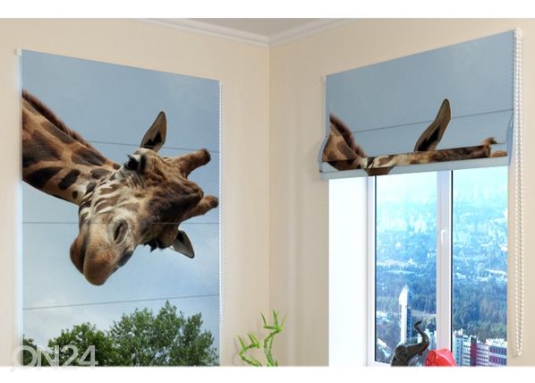 Pimentävä laskosverho Girafe 60x60 cm