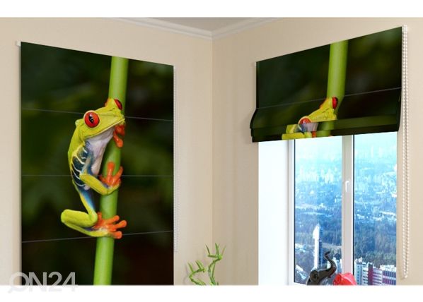 Pimentävä laskosverho Little Frog 60x60 cm