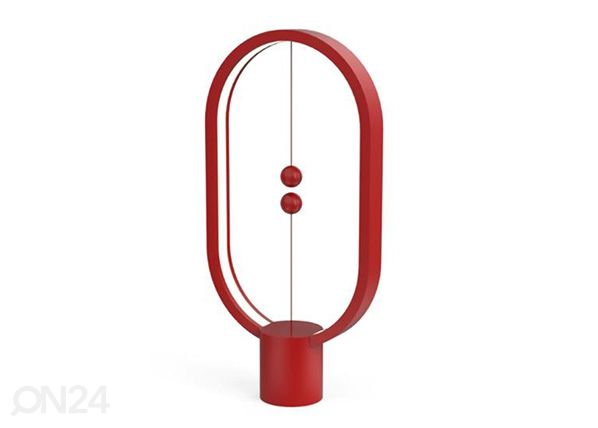 Pöytävalaisin Heng Balance Lamp Ellipse Plastic USB-C, punainen