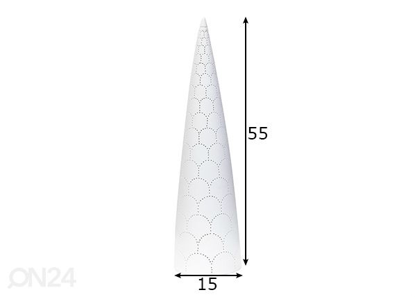 Pöytävalaisin Peak XL mitat