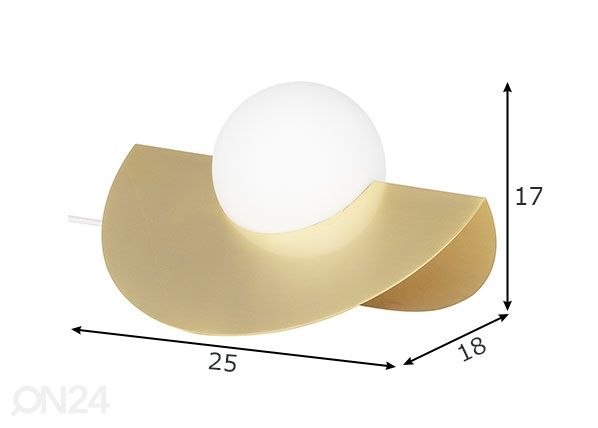 Pöytävalaisin Roccia mitat