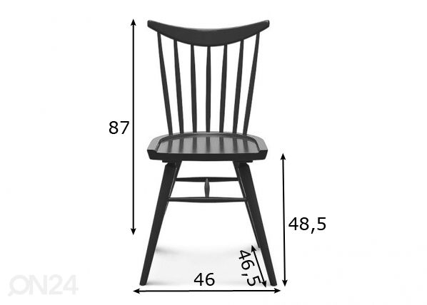Puinen tuoli Stickv mitat
