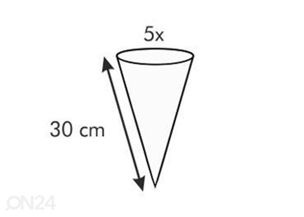 Purostinpussi Tescoma Delicia 30 cm + 5 päätä mitat