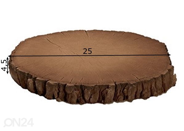 Puutarha-astimet Ø 25 cm mitat