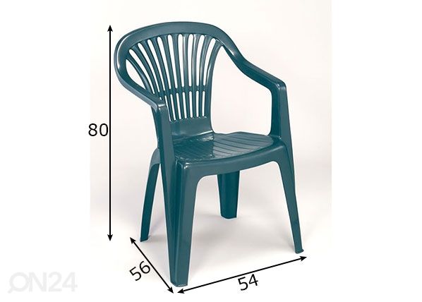 Puutarhatuoli Scillar mitat