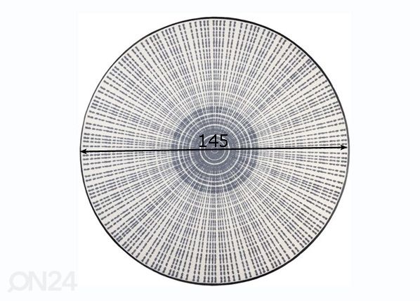 Pyöreä matto Cascara grey Ø 145 cm mitat