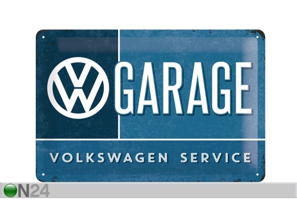 Retro metallitaulu VW GARAGE 20x30 cm