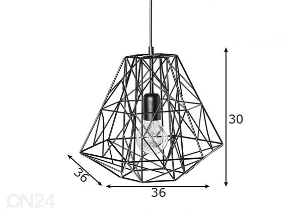 Riippuvalaisin Cage S mitat