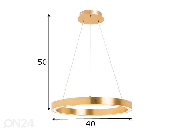 Riippuvalaisin Carlo Gold Ø 40 cm mitat