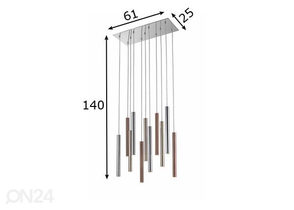 Riippuvalaisin Loya 11A LED mitat