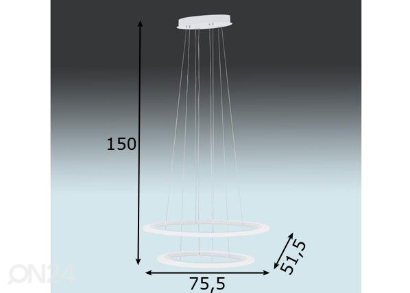 Riippuvalaisin Penaforte LED mitat