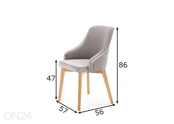 Ruokapöydän tuoli mitat