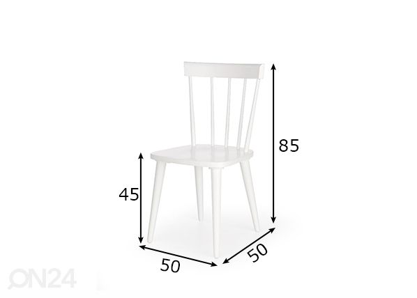 Ruokapöydän tuoli, 4 kpl mitat