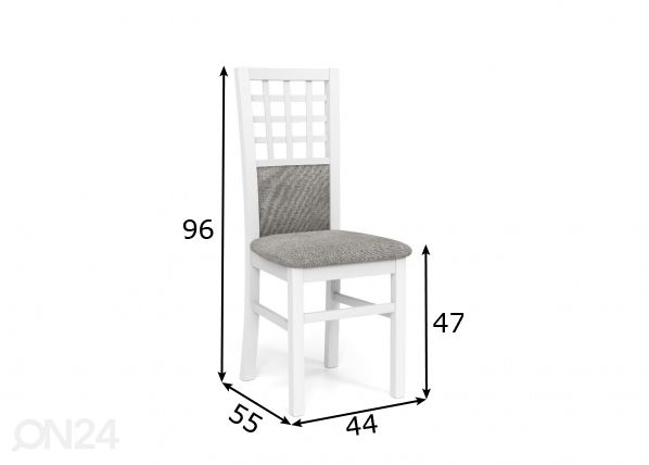 Ruokapöydän tuolit, 2 kpl mitat