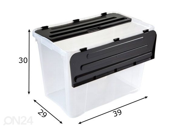 Säilytyslaatikko DRAGONBOX 24 l mitat