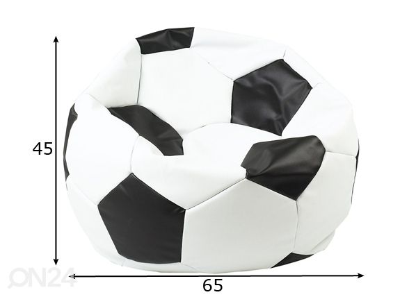 Säkkituoli Euroball Medium 45x65 cm mitat
