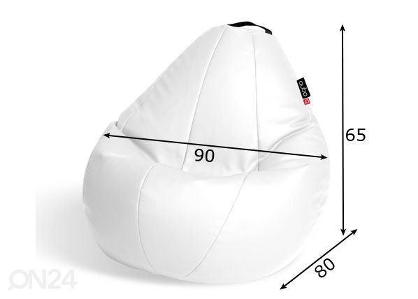 Säkkituoli Qubo Comfort 90 mitat