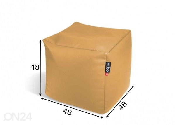 Säkkituoli Qubo™ Cube 50 mitat