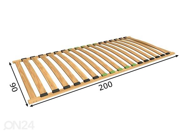 Sälepohja 90x200 cm mitat