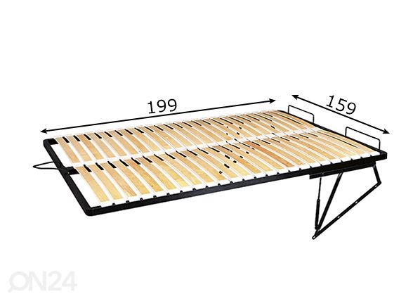 Sängynpohja 160x200 cm mitat