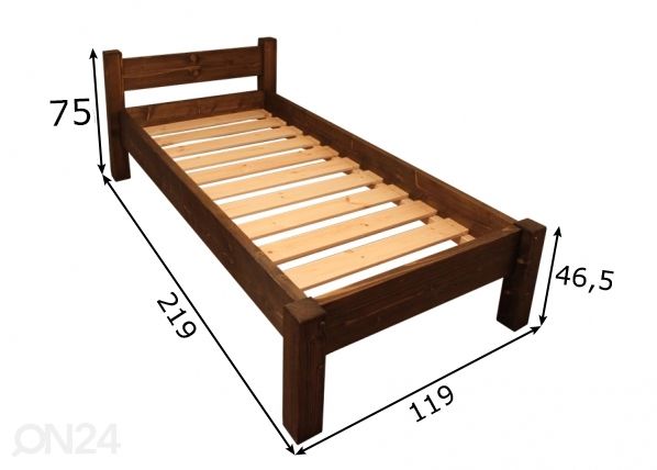 Sänky 100x200 cm mitat