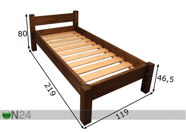 Sänky 100x200 cm mitat