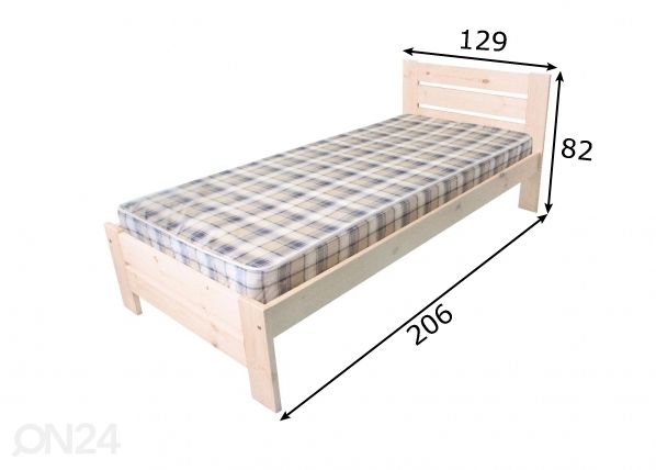 Sänky 120x200 cm mitat