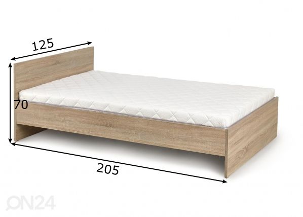 Sänky 120x200 cm mitat