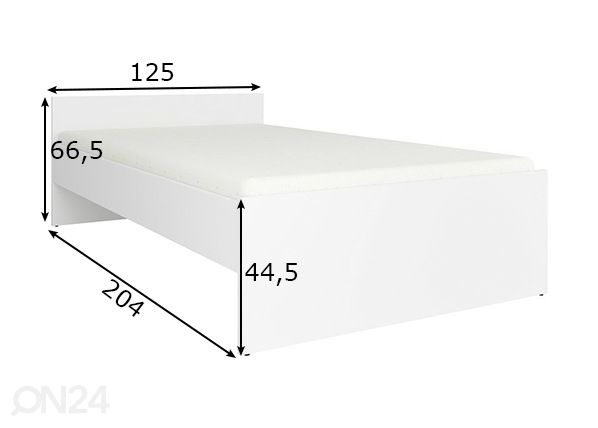 Sänky 120x200 cm mitat