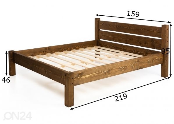 Sänky 140x200 cm mitat