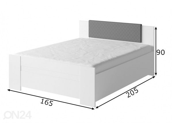 Sänky 160x200 cm mitat